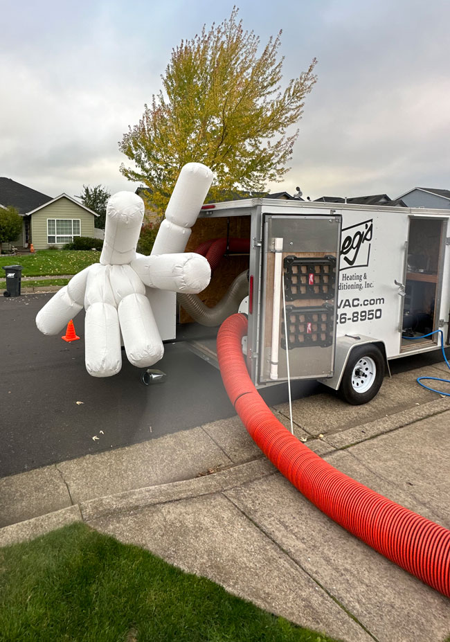 Duct Cleaning Trailer from Gregs HVAC