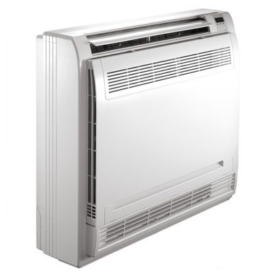 Ductless floor unit for heating and cooling system